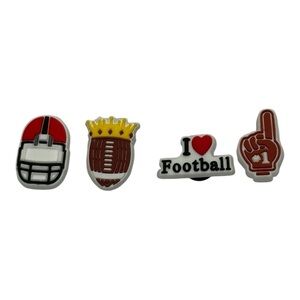 Football Shoe Charms Set Of 4